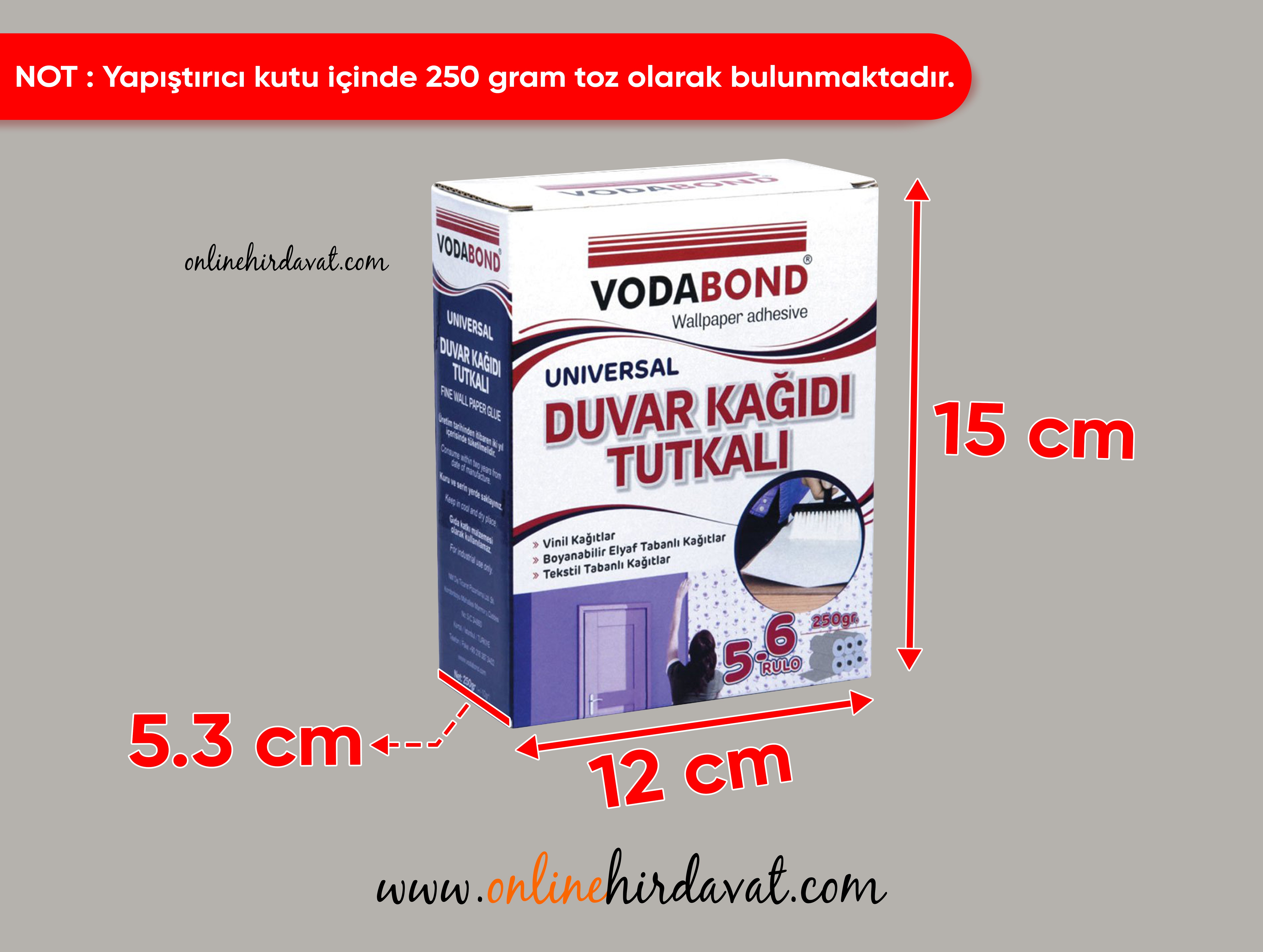 Vodabond Duvar Kagıdı Tutkalı 250 gr